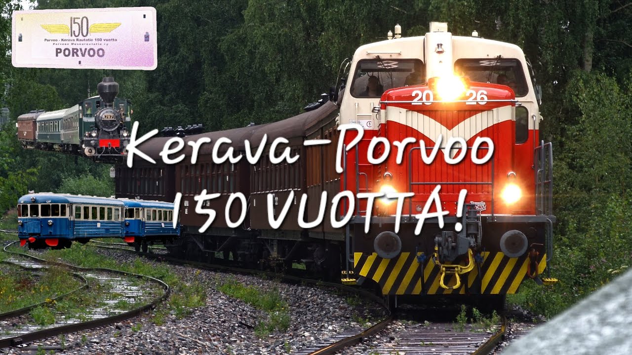 KERAVA-PORVOO RATA 🥳150 VUOTTA! 🥳 (Junia Porvoossa)