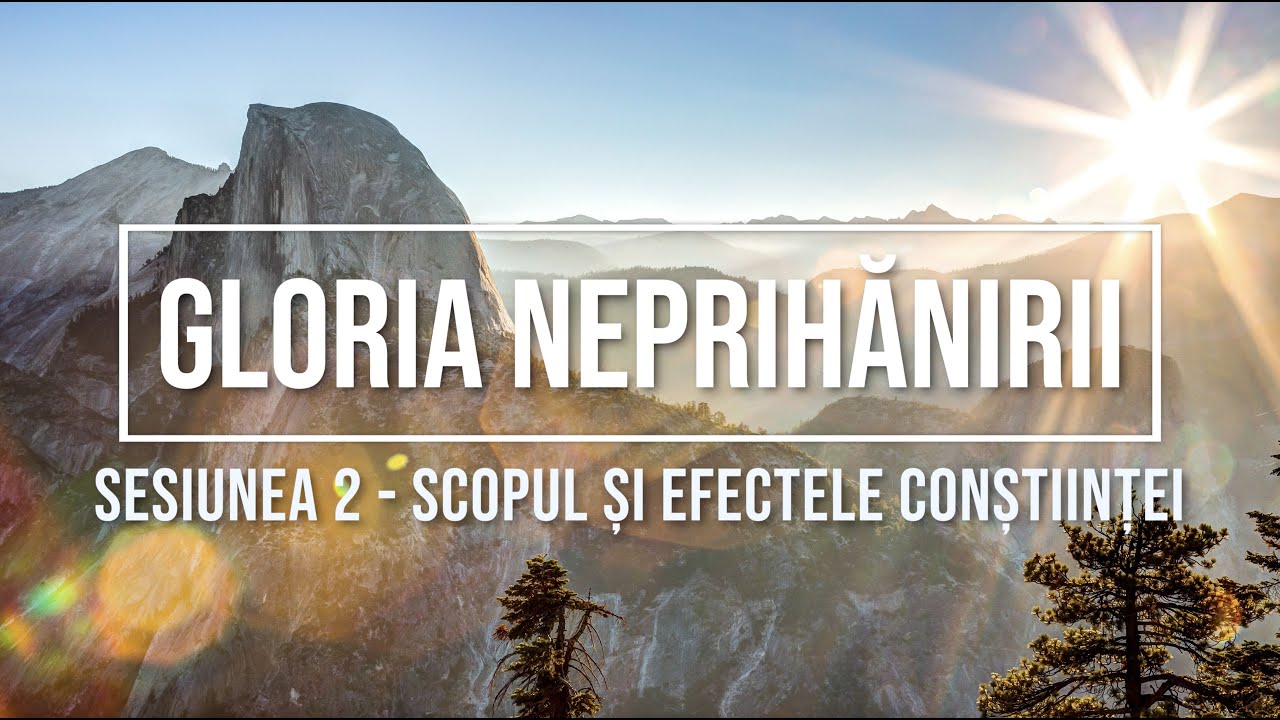 Sesiunea 2 - Scopul și efectele conștiinței