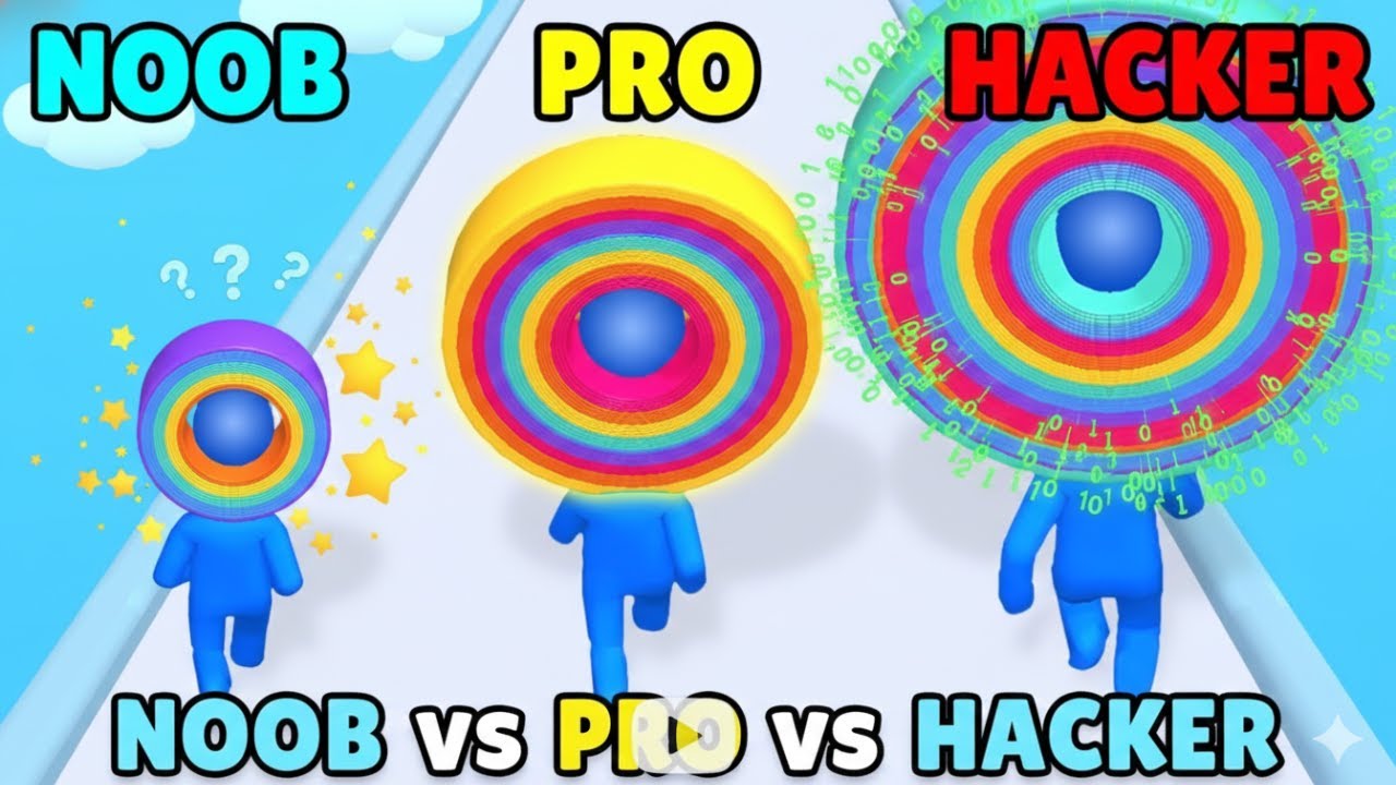 Layer Man Run ❌ NOOB vs PRO vs HACKER 🔥 Ultimate Stack Runner Challenge | Max Level ER2522