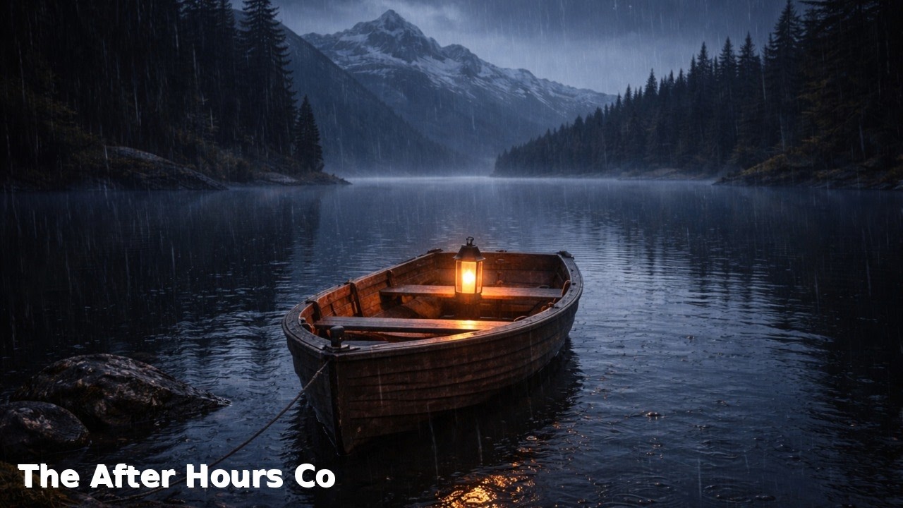 Rainy Night on a Mountain Lake 🌧️ 6 Hours of Relaxing Rain Sounds for Sleep