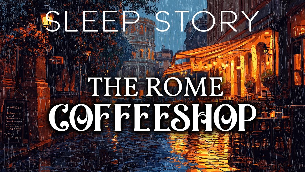 The Quiet Coffee Shop in Rome: A Rainy Sleep Story