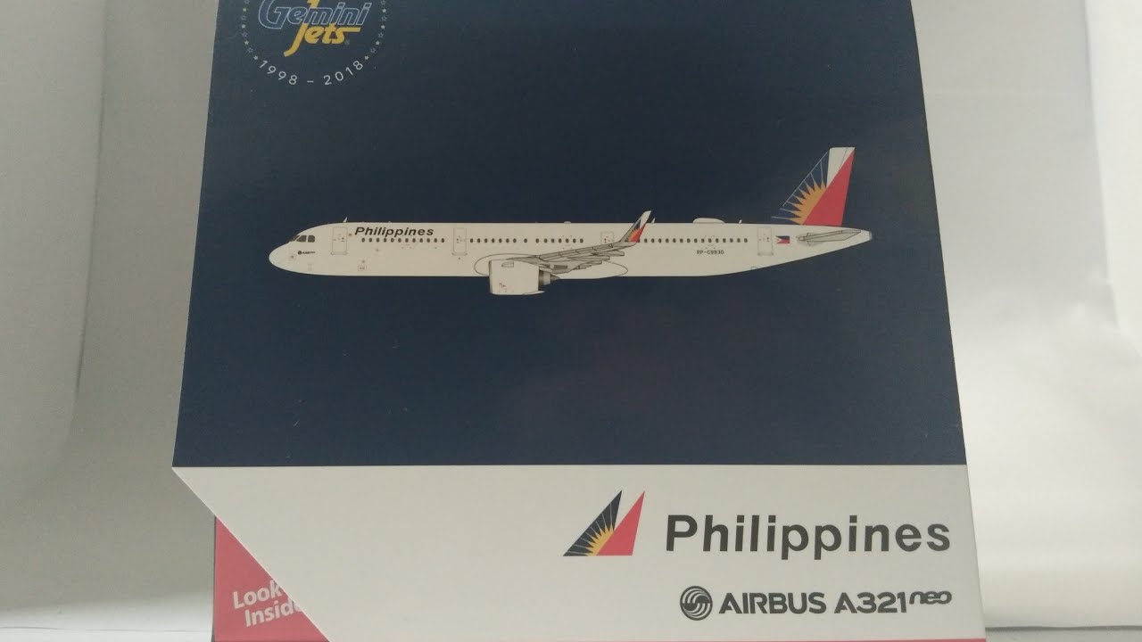 Gemini Jets Philippine Airlines A321NEO Scale: 1:400 Unboxing | Review