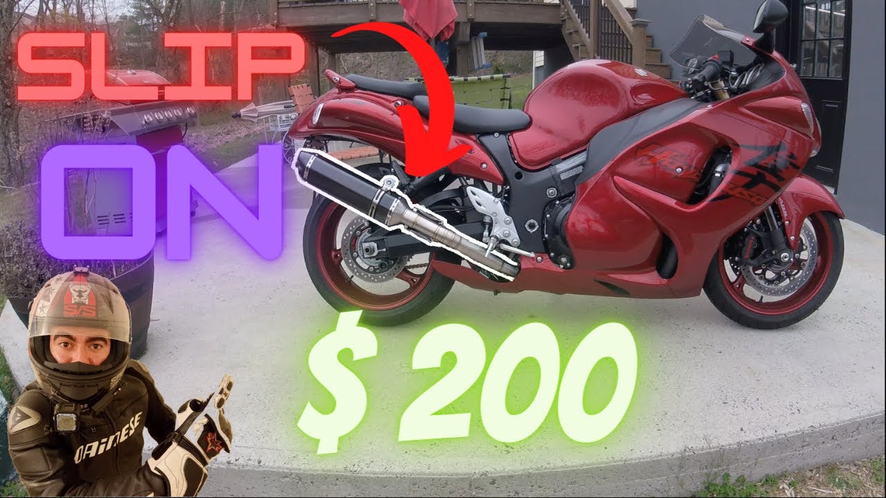 Installing Cheap Slip-Ons, On 2nd Gen 2020 Hayabusa.