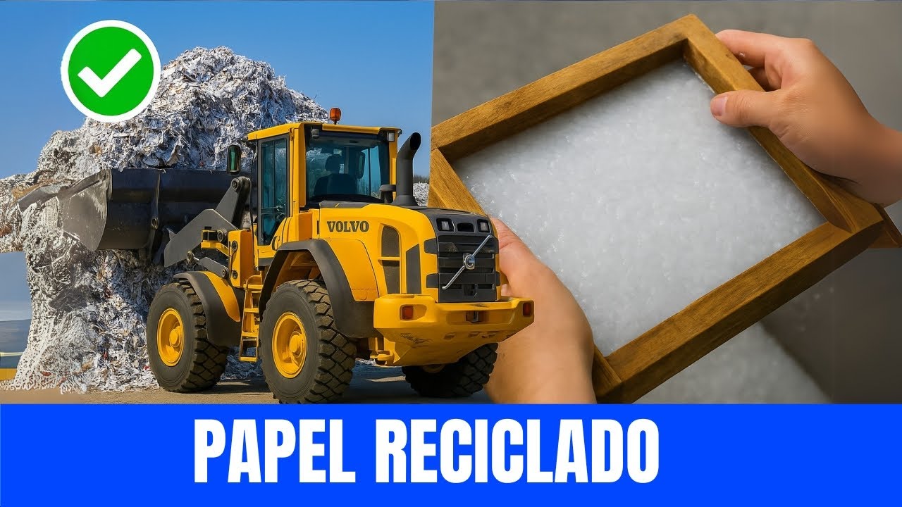Cómo se HACE el PAPEL RECICLADO ♻️ Cómo se RECICLA el PAPEL [Proceso Paso a Paso]