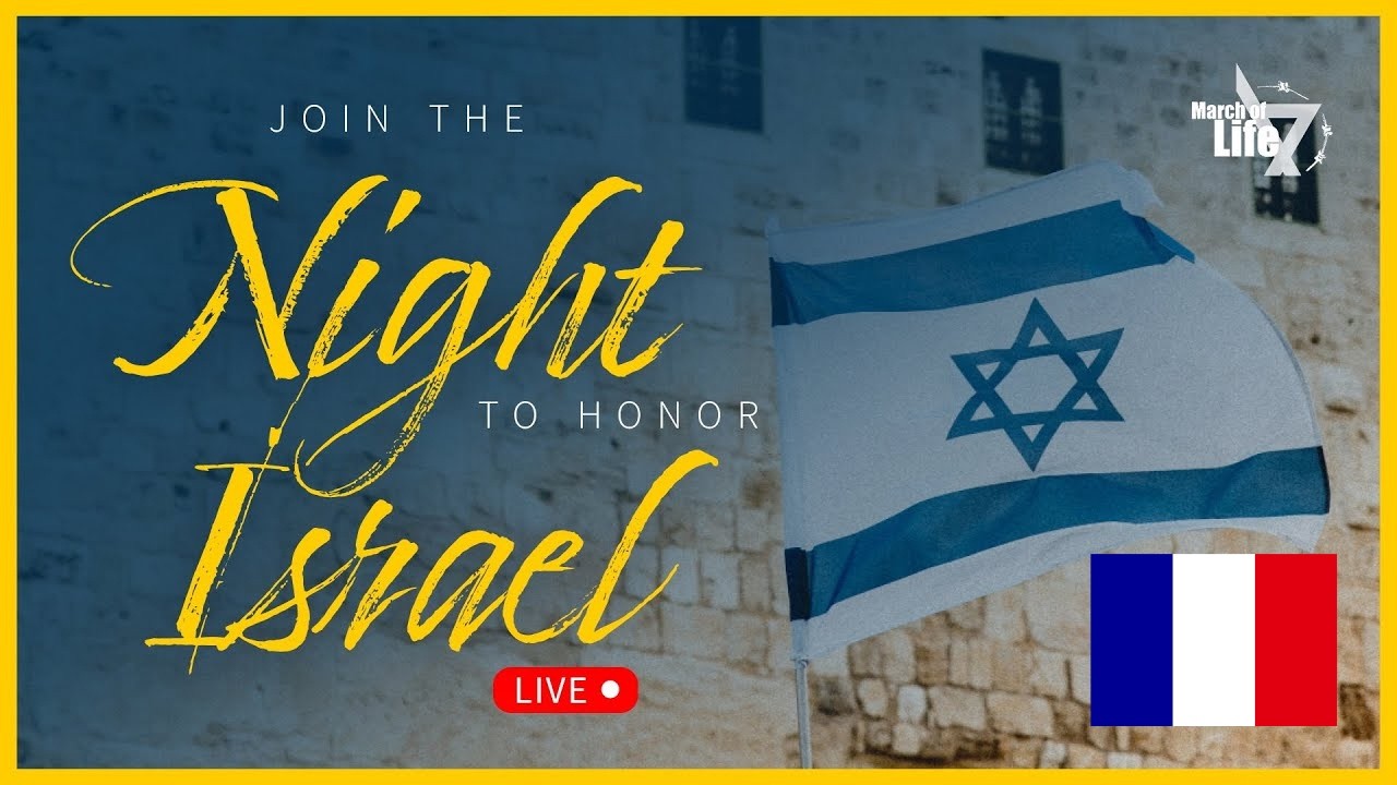 LIVE | Soirée en l'honneur d'Israël - Pour l'amour de Sion, nous ne pouvons rester silencieux !