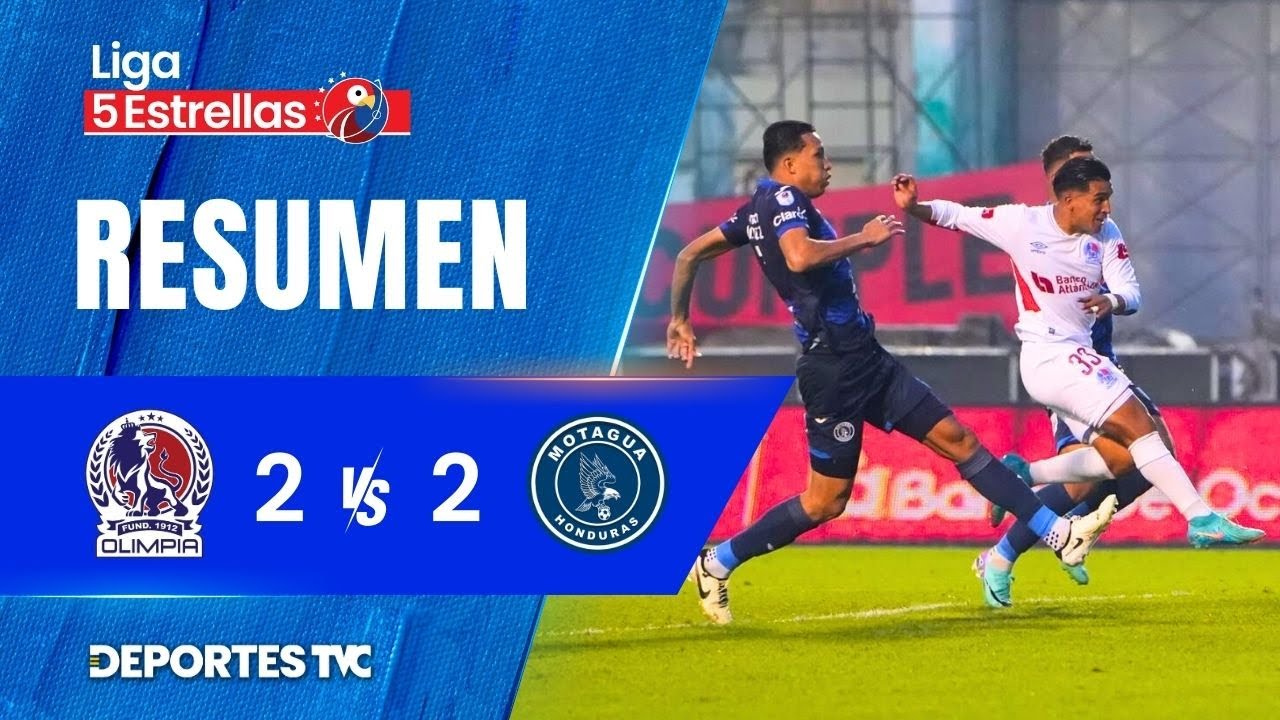 Olimpia 2 - 2 Motagua | Jornada 16 | Liga Nacional - Clausura 2023 - 2024