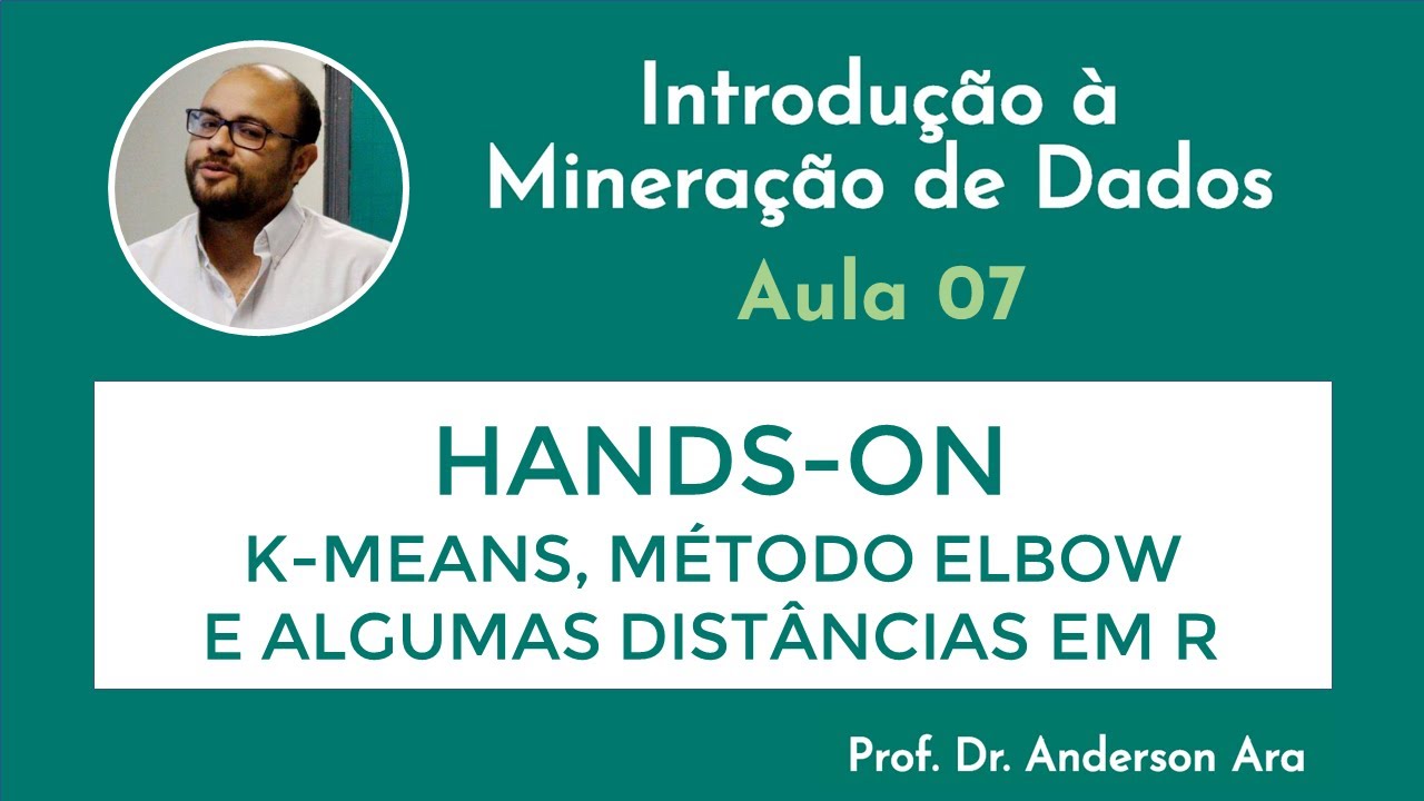 Aula 07 - R Hands-On :: K-Means, Método Elbow e Algumas distâncias