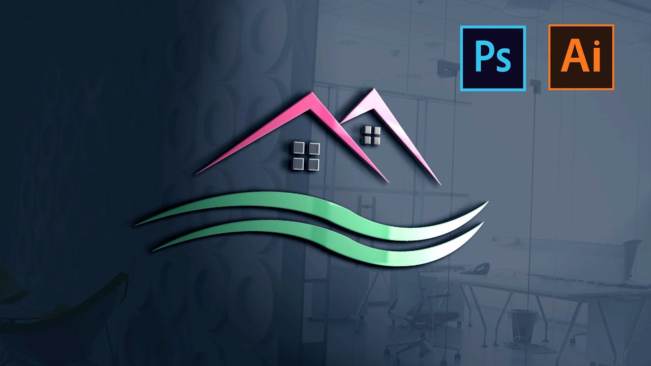 Home Logo Design With Mockup | Shakil Ahmed | SR Graphics Point BD |