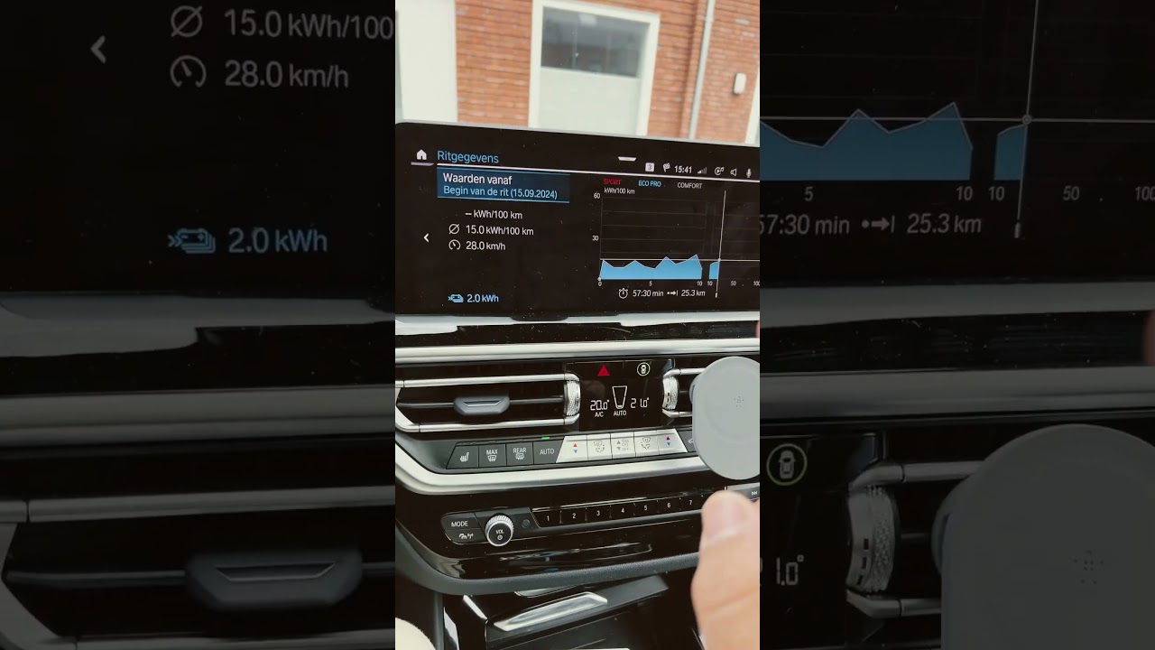 Energy consumption or the bmw iX3; inner city fall driving