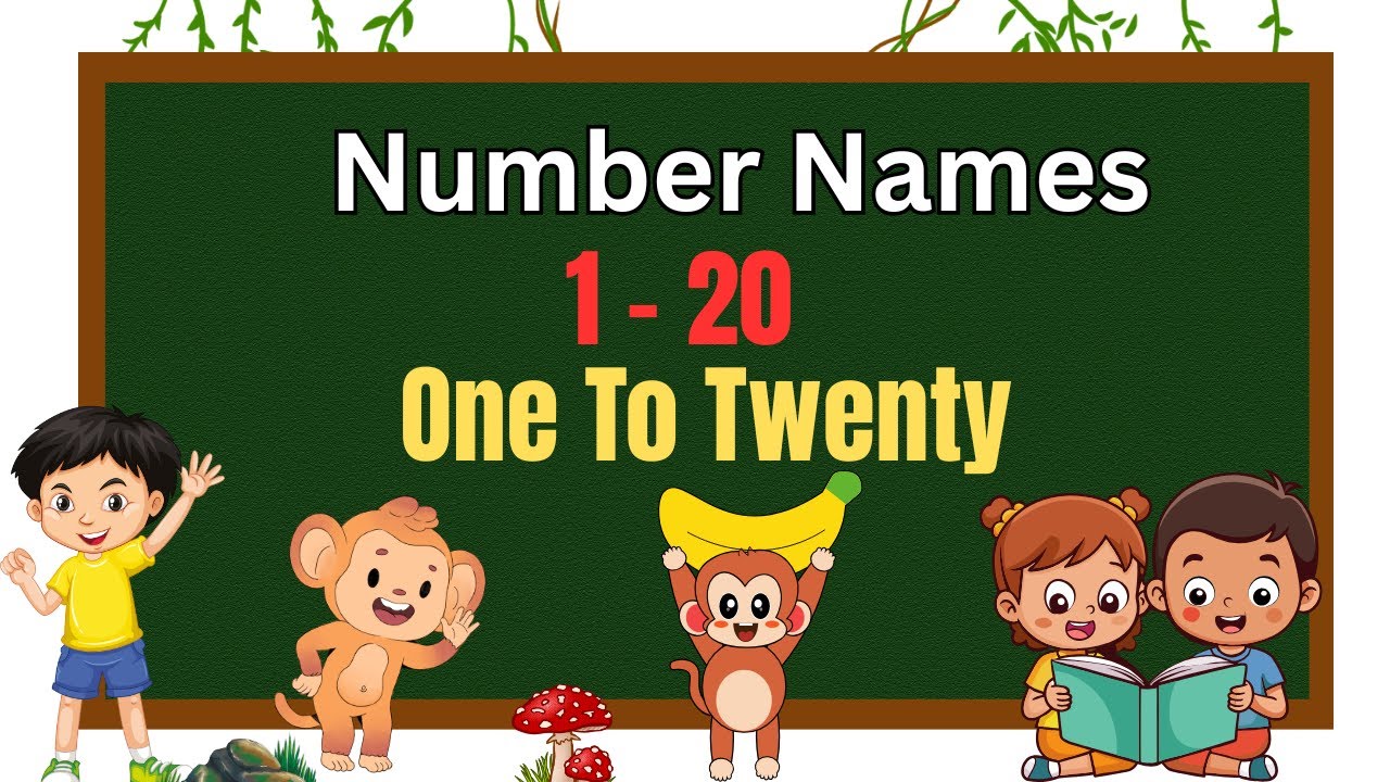 1 to 20 Spelling 🔢 Number Names 1 to 20 in English Kids Learning Video #kids #baby