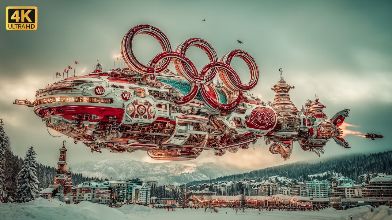 ЗИМНИЕ ОЛИМПИЙСКИЕ ИГРЫ 2050 ❄️ Будущее спорта (AI-кинематографический короткометражный фильм) 4K