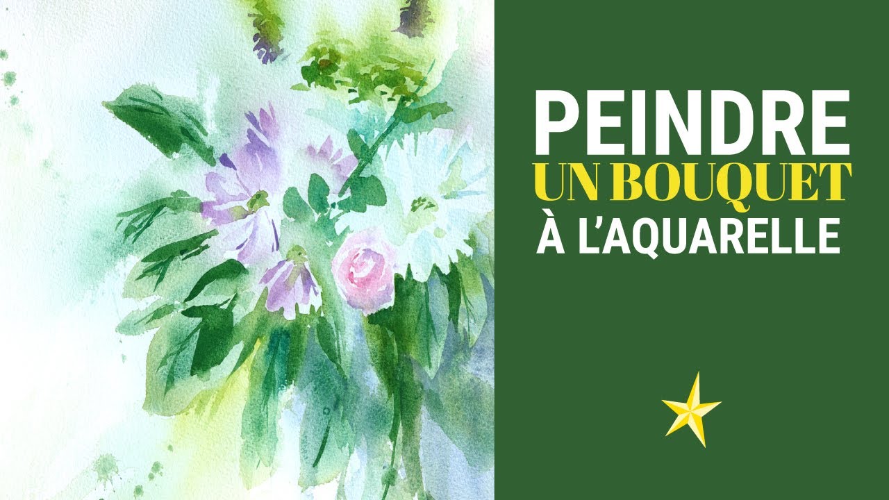 Peindre un bouquet à l'aquarelle