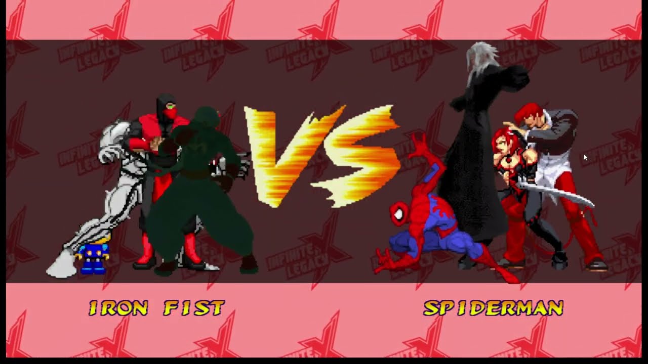 [4K] MUGEN: ETB – Iron Fist, Ermac, Anti Venom, Servbot vs Spiderman, Xemnas, Blood Rayne, Iori