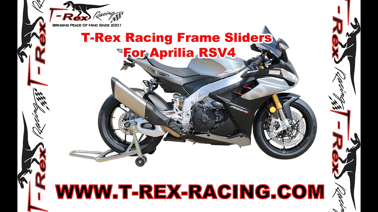 Слайдеры гоночной рамы T-Rex для Aprilia RSV4 1100.