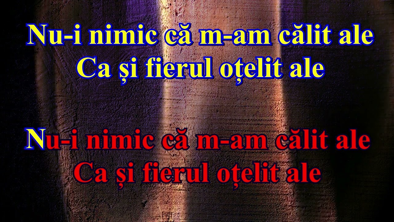 Eu sunt căpitan major -  Karaoke