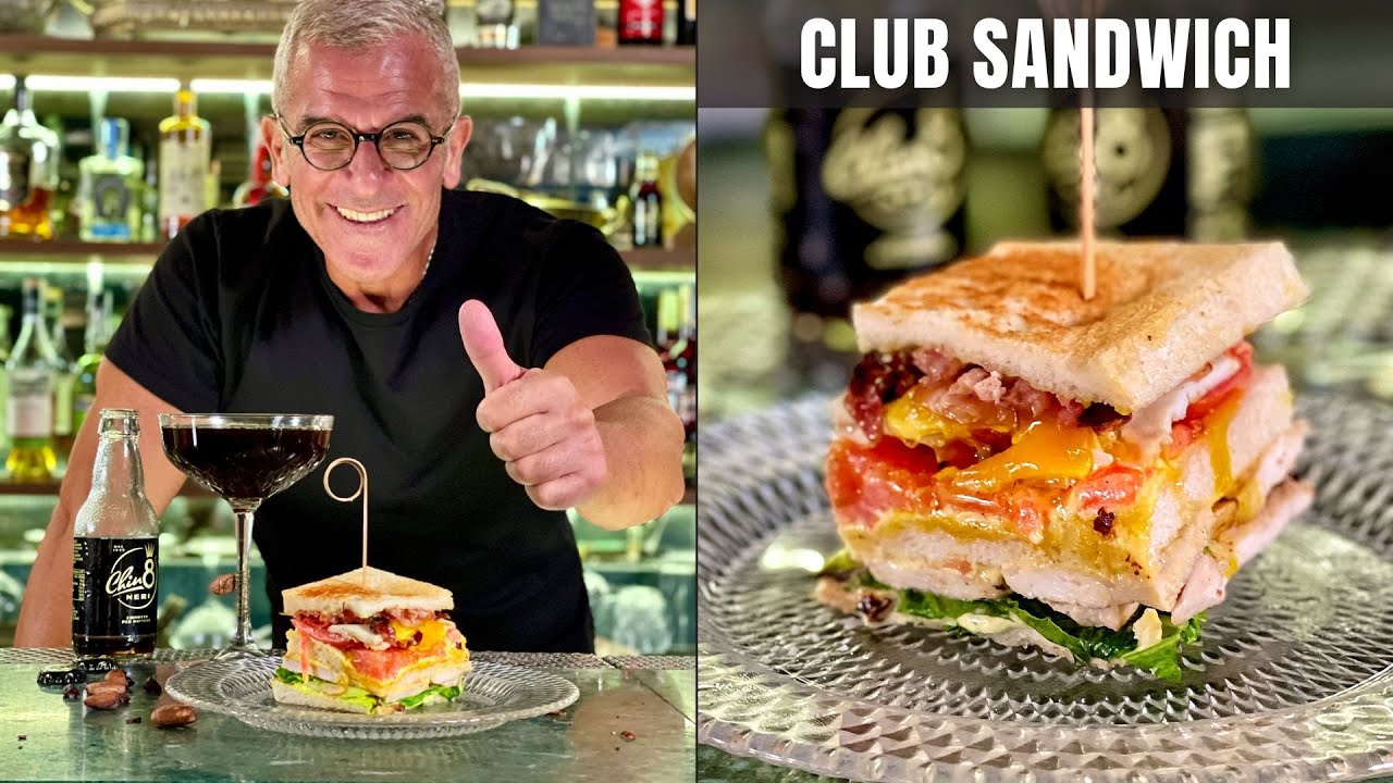 Ricetta CLUB SANDWICH & Cocktail Black FRENCH 75 | Location INCREDIBILE !!! Chef Max Mariola