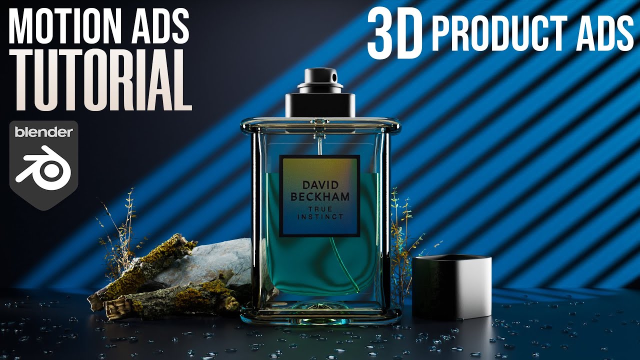 Blender Product Design & Animation Tutorial - Perfume
