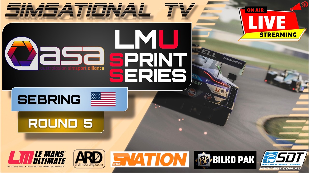 Australasian Simsport Alliance - LMU Sprint Series - R5 - SEBRING