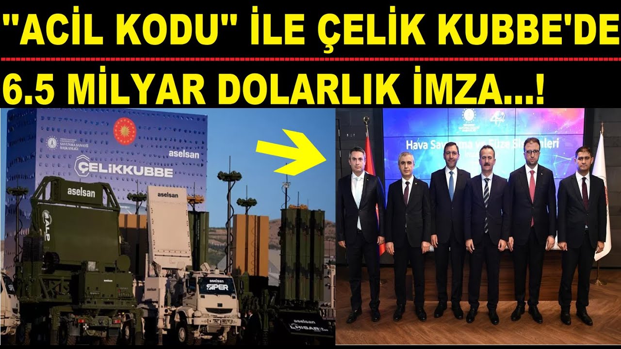 ''ACİL KODU'' İLE 6.5 MİLYAR DOLARLIK &Ccedil;ELİK KUBBE..!