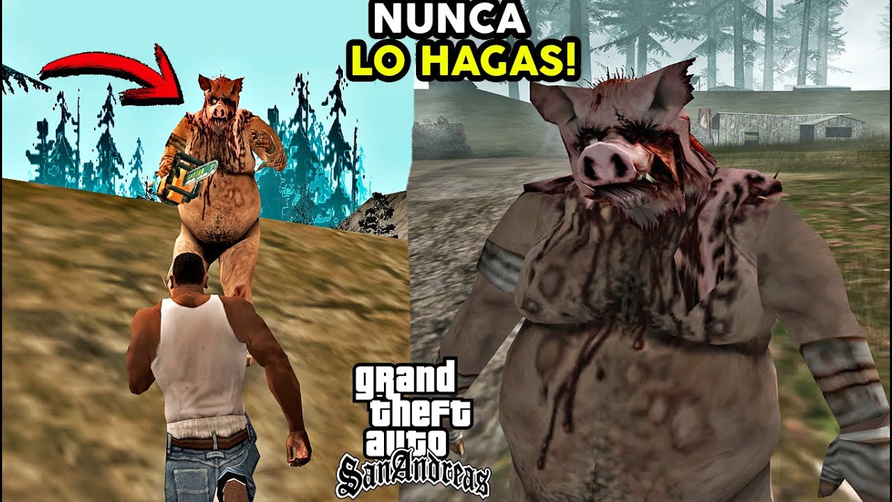 Nunca te metas con Piggsy En GTA San Andreas!! Creepypasta Loquendo 2023