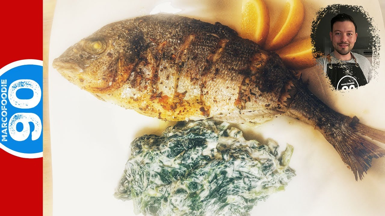 Mediterrane Dorade mit cremigem Ricotta Spinat | Lecker kochen mit Marcofoodie90 | Fisch Rezept