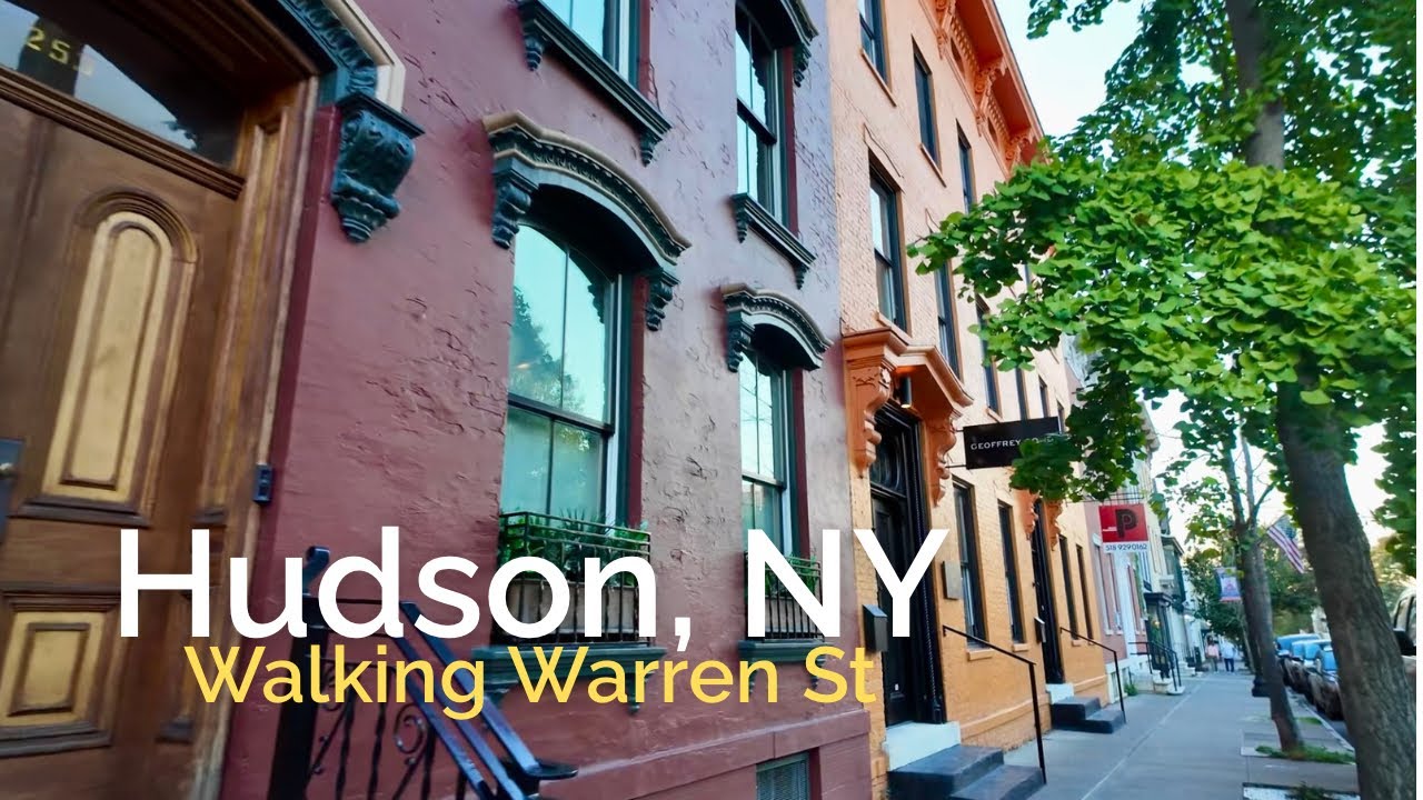 Walking Warren Street Hudson, NY [No Talking | City Ambience]