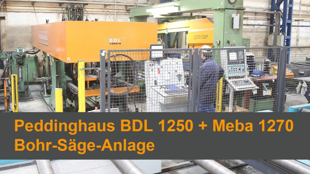 Peddinghaus BDL 1250 + Meba 1270 Bohrsäge Anlage