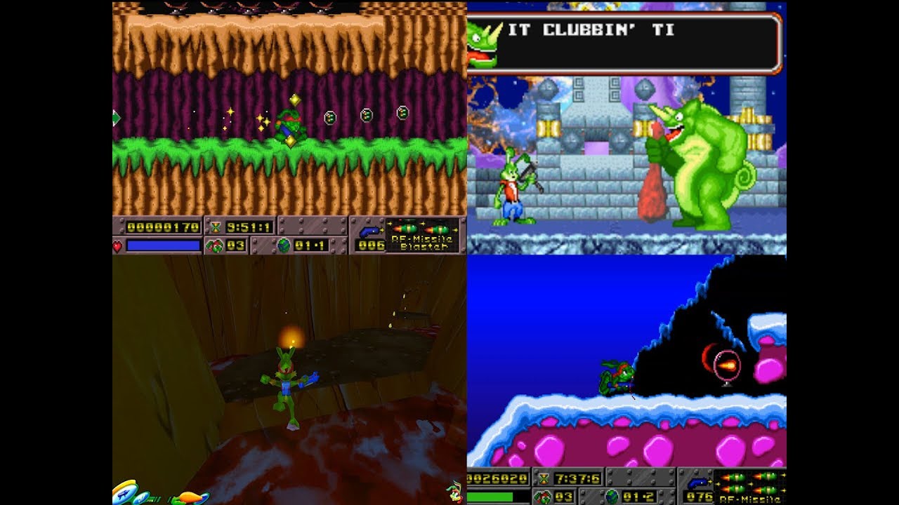 Jazz Jackrabbit (all) games - History overview [1994 - 2002]