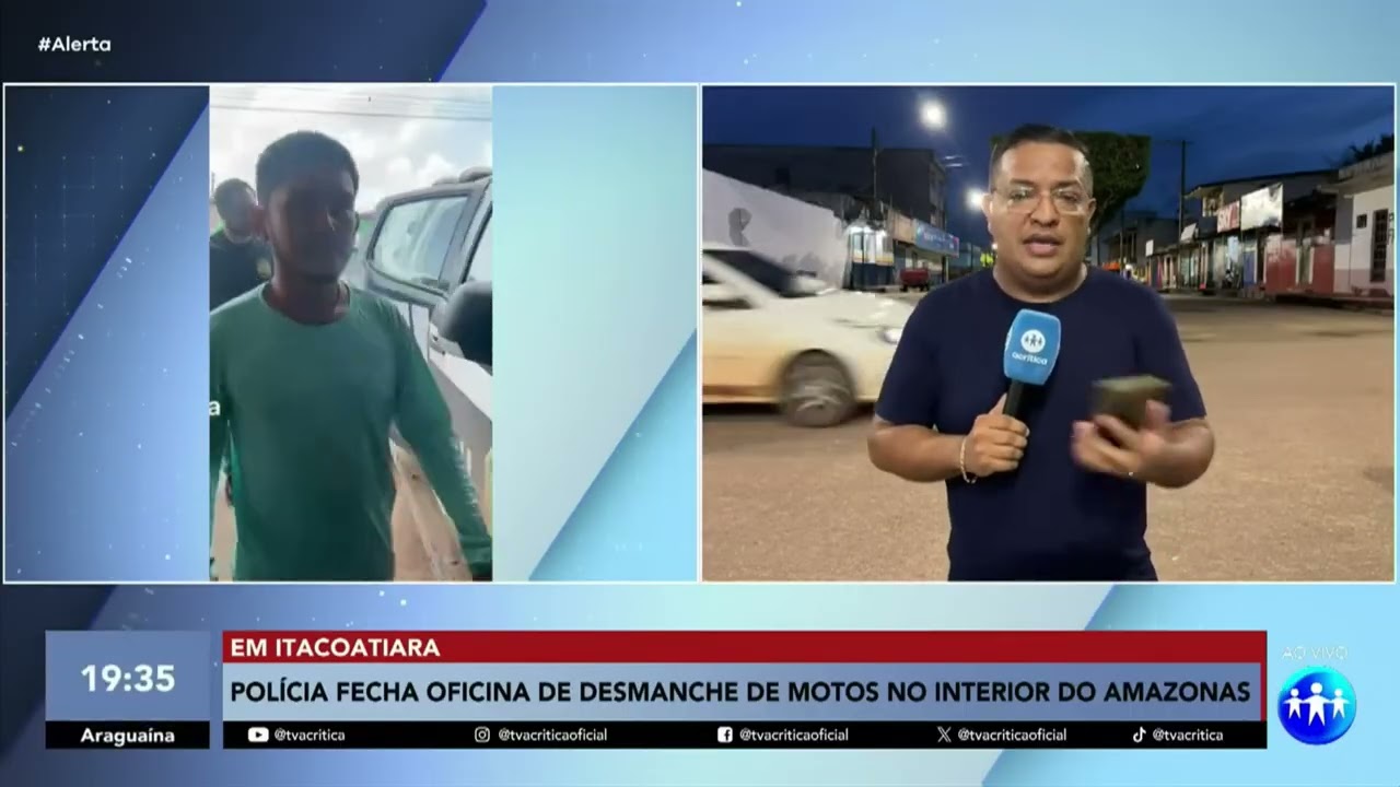 Oficina clandestina de desmanche de moto é fechada pela polícia civil de Itacoatiara no Amazonas 