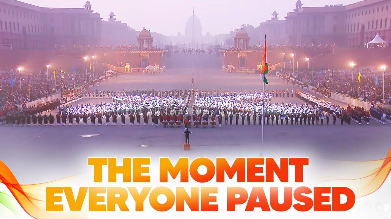 When Vande Mataram echoed at Beating Retreat, the nation stood still 🇮🇳