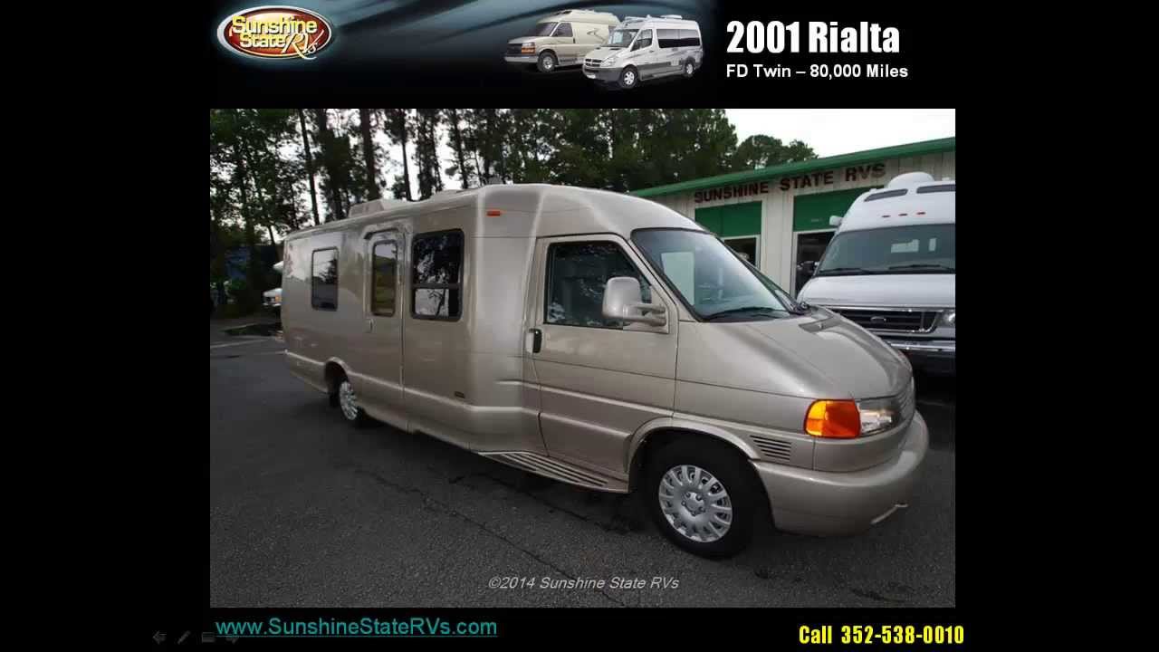 2001 Rialta FD Twin Sunshine State RVs Used Class B Motorhome