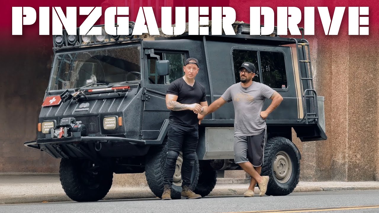 Краткий обзор тест-драйва военного грузовика Pinzgauer 1972 года.