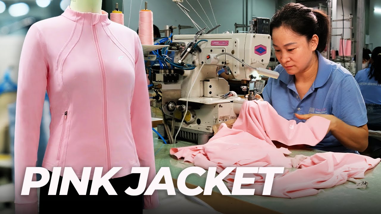 Cute Pink Jacket | Process of Making Quality Sport Garments | Vietnam Textile Insider