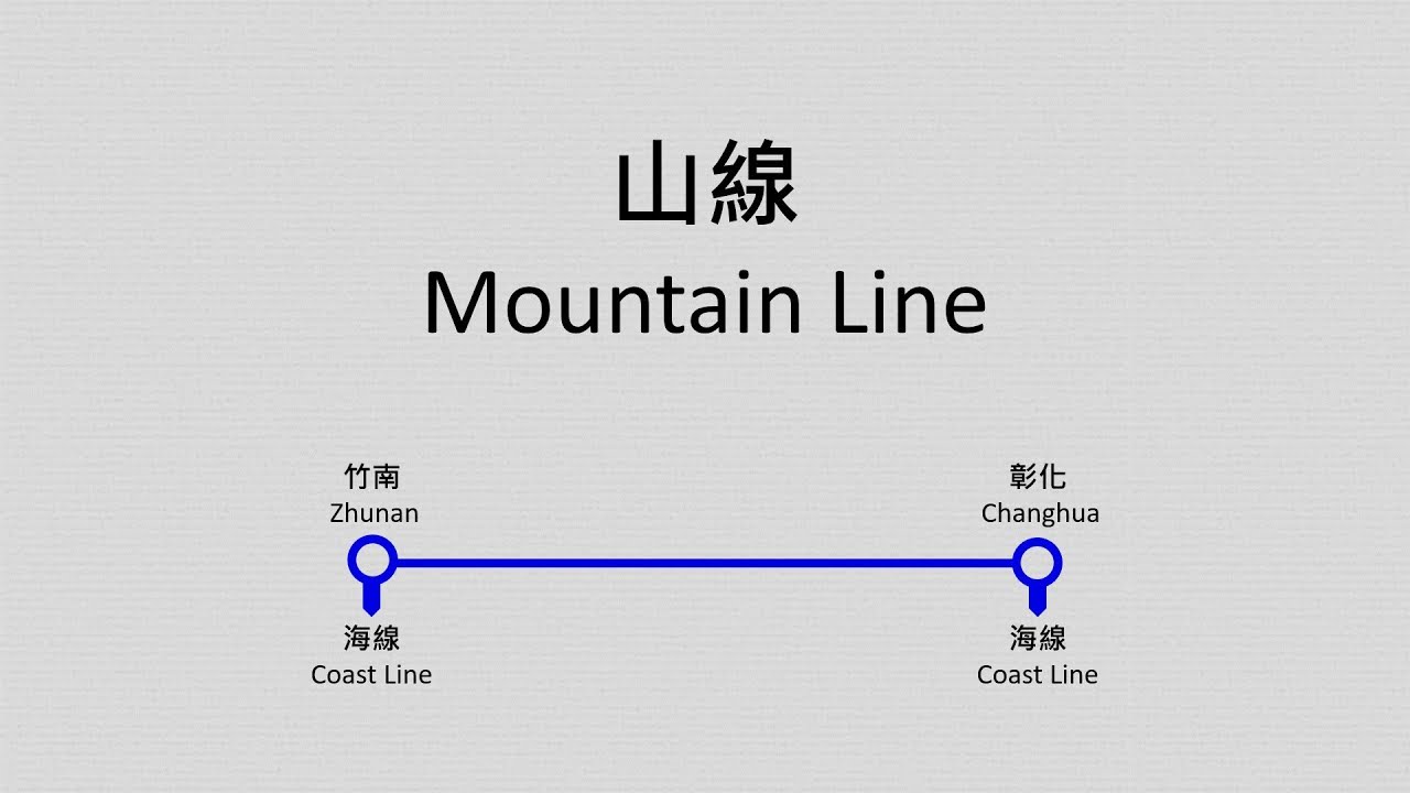 【臺鐵/TRA】山線路線廣播 Mountain Line Route Announcement