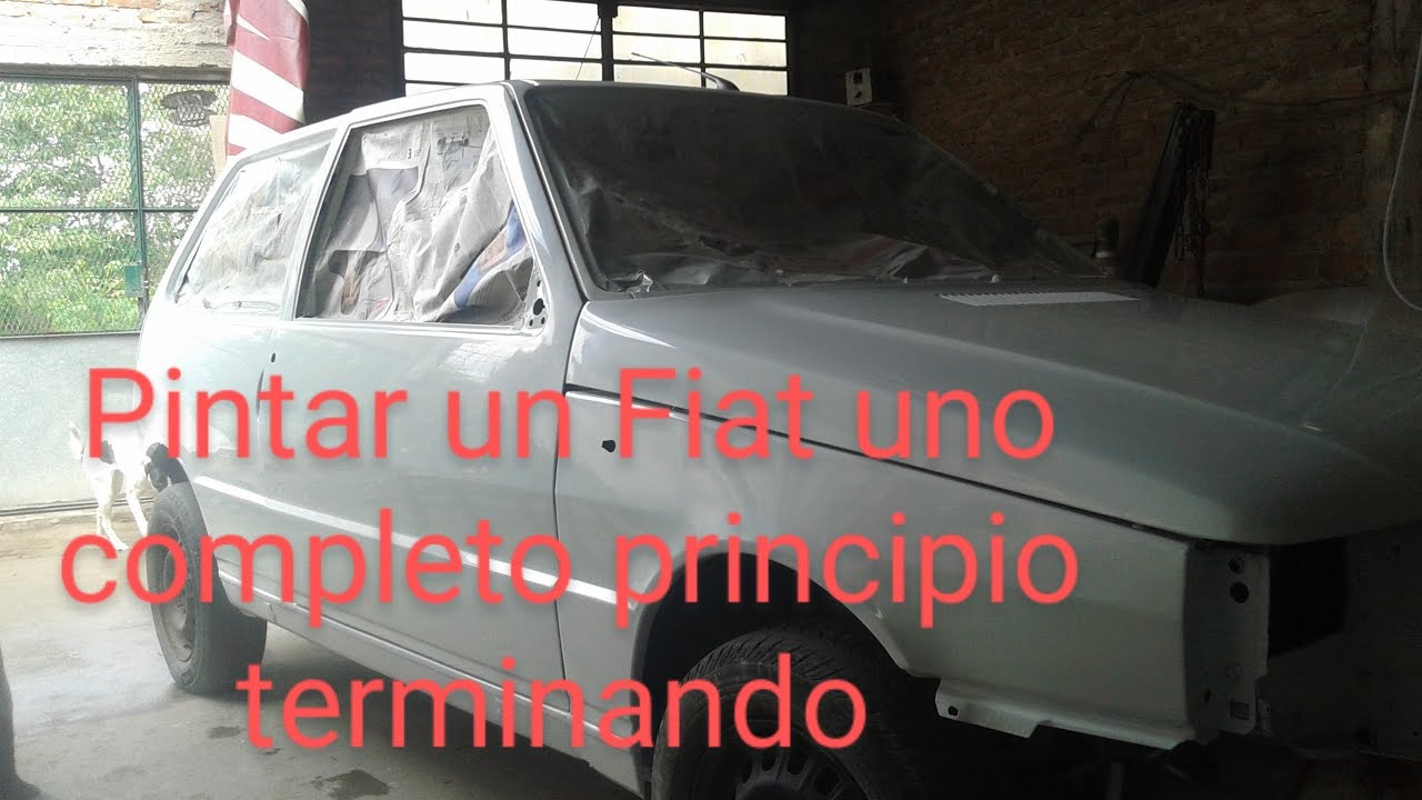 Pintar Completo a un Fíat uno blanco poliuretano