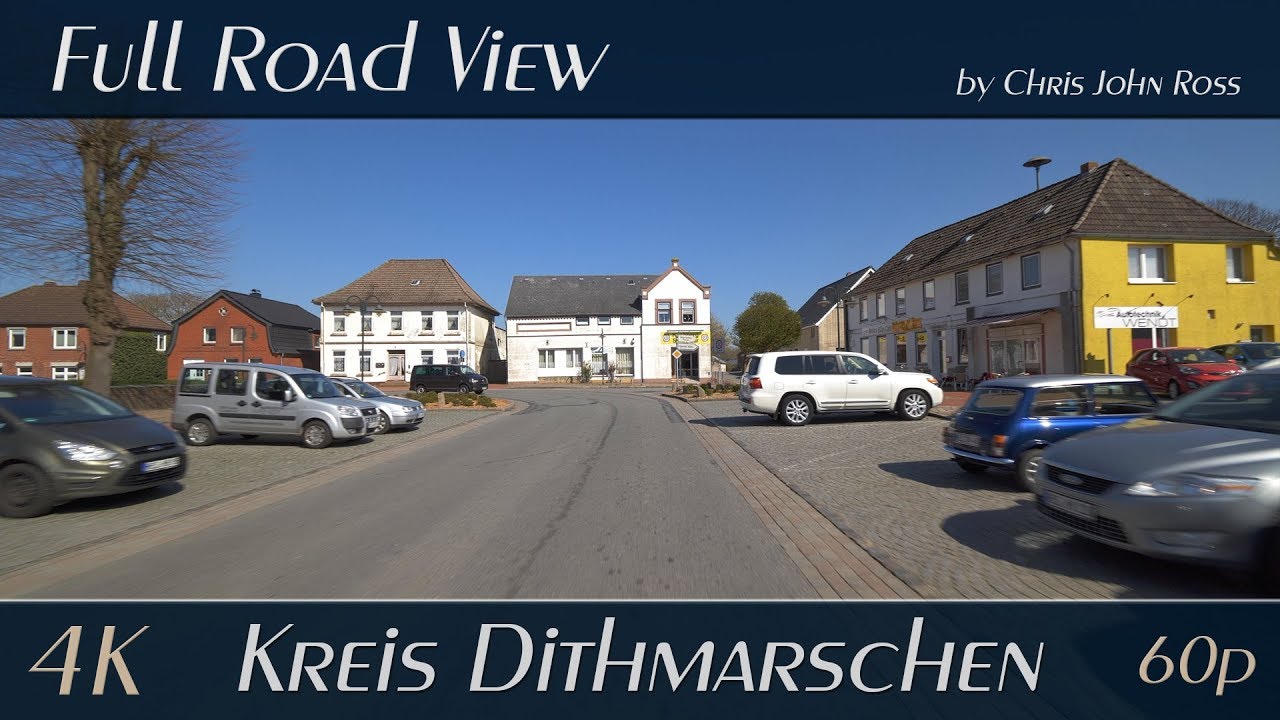 Kreis Dithmarschen, Germany: Stelle-Wittenwurth - Rehm-Flehde-Bargen - Krempel - Lunden - Lehe - 4K