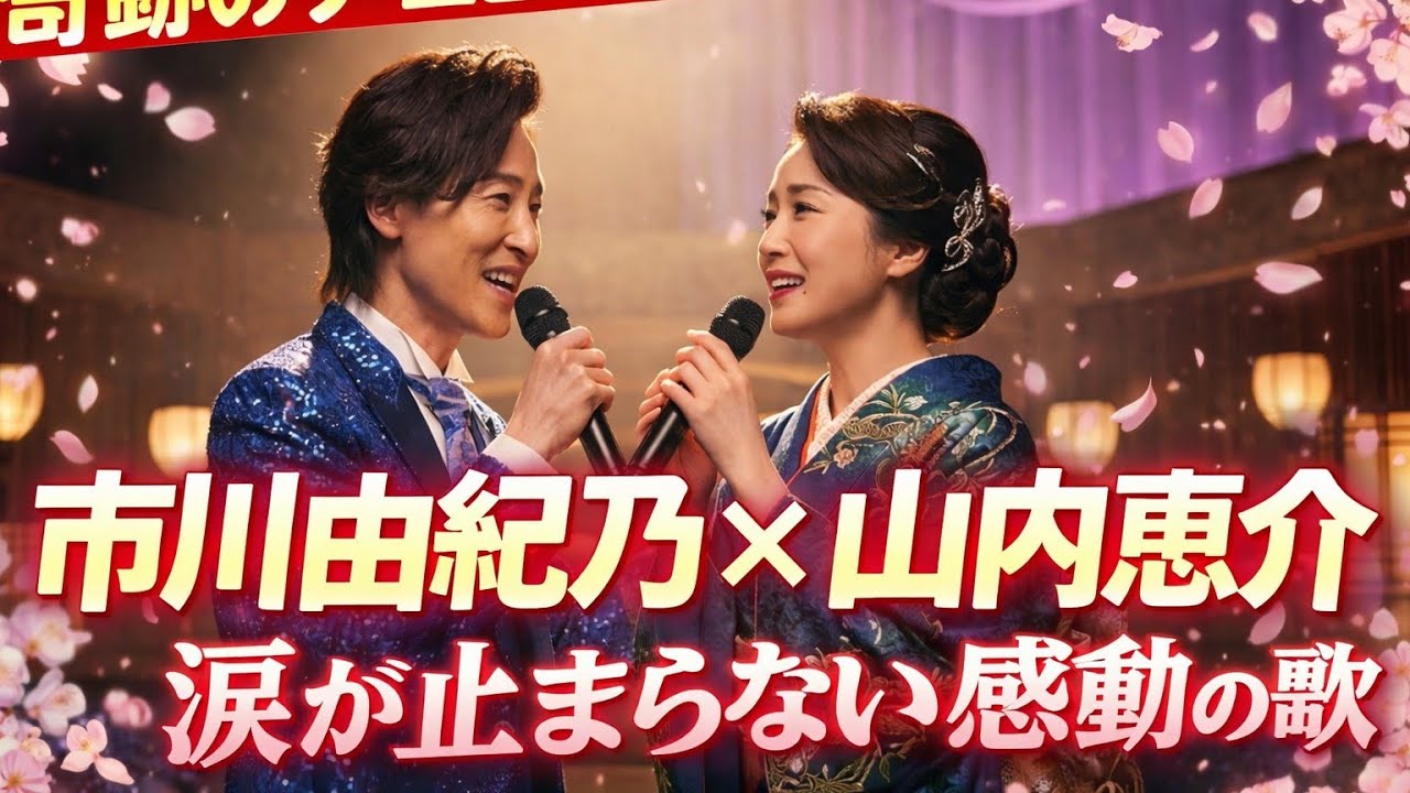 🎤奇跡のデュエット！市川由紀乃 × 山内惠介「愛よ、もう一度咲いて」💔涙が止まらない感動の歌🌸