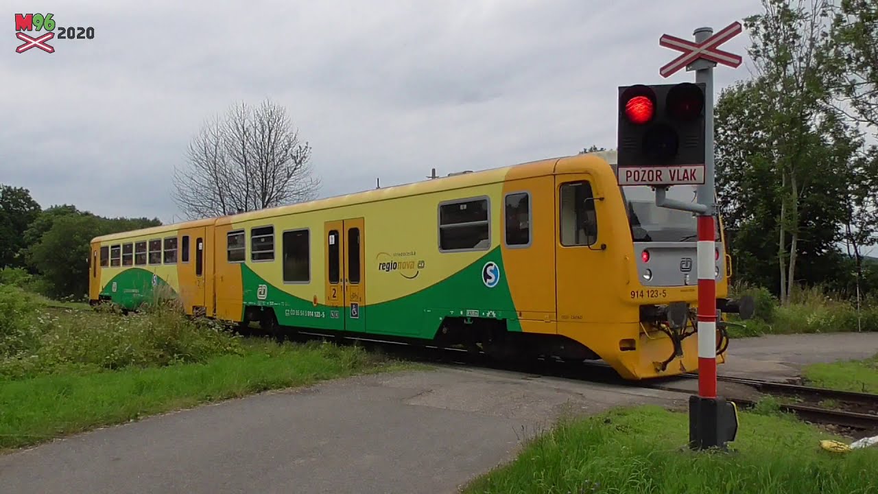 Železniční přejezd Dobrá Voda u Pelhřimova #1 - 8.7.2020 / Czech railroad crossing