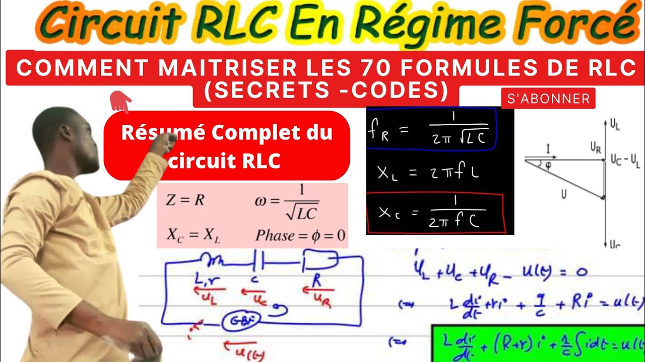 #RLC_Résumé#Comment_connaître_les70 Formules sans bosser#Les codes de RLC#