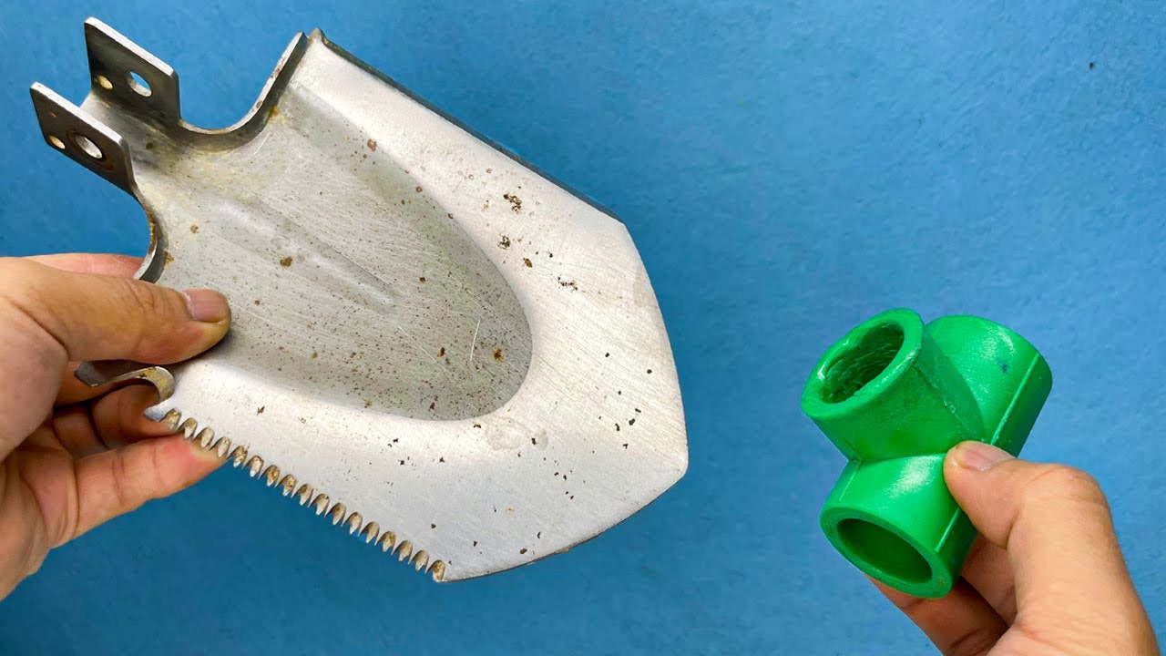 Don't throw away broken shovels! How to make a shovel handle from PVC pipe at home