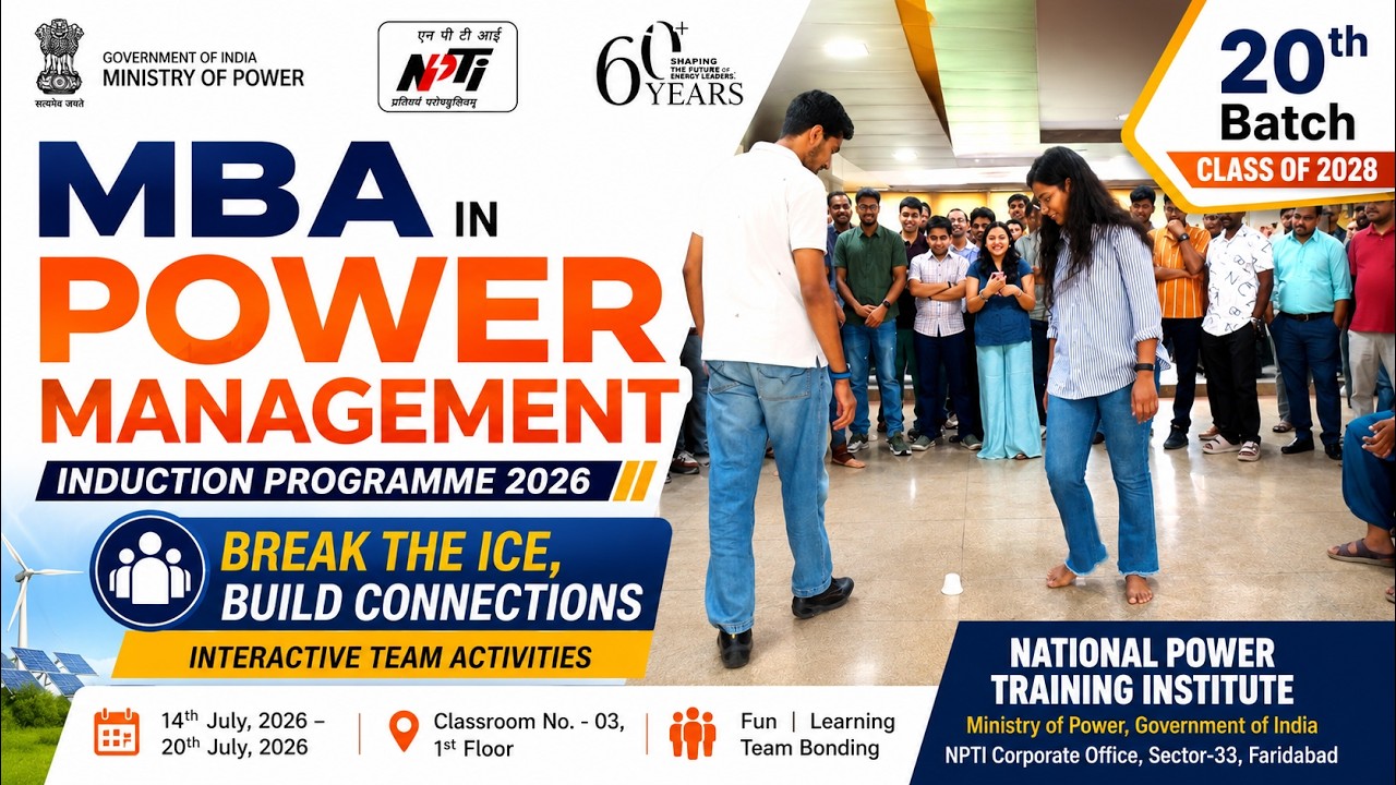 NPTI MBA-PM 20th Batch Induction 2026 | Ice-Breaking Session | Fun, Learning & Team Bonding