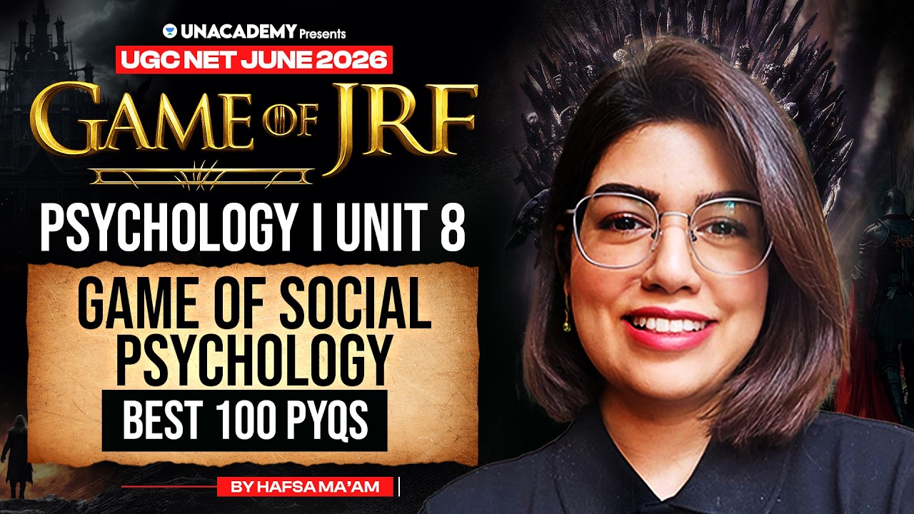 UGC NET Psychology | Social Psychology Complete Revision | Top 100 PYQs | Hafsa Mam