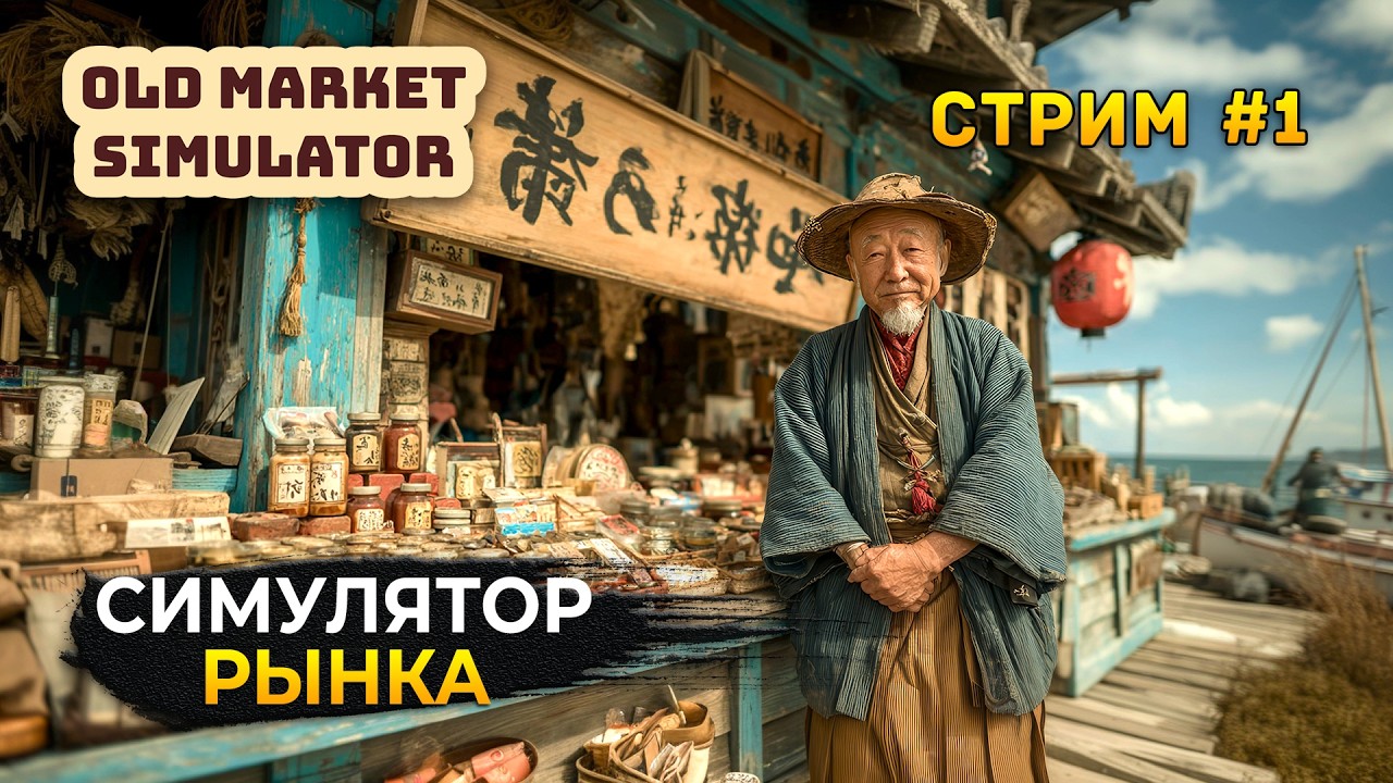 Стрим Old Market Simulator #1 - Симулятор Древнего Рынка. Открытие свое лавки (Первый Взгляд)
