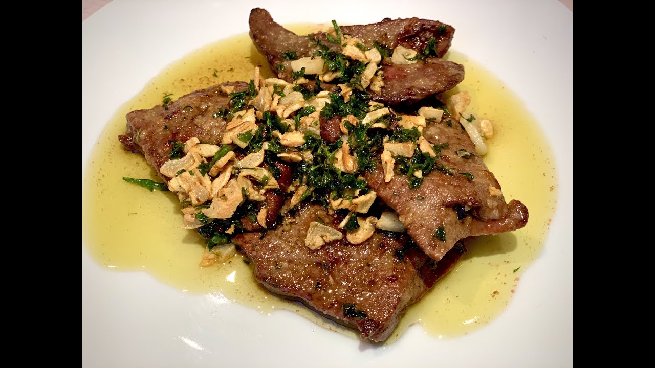 RECETA DE HÍGADO DE CORDERO CON AJO Y PEREJIL | COCINA DE CASQUERÍA | COCINA CON JORDI FERRAN