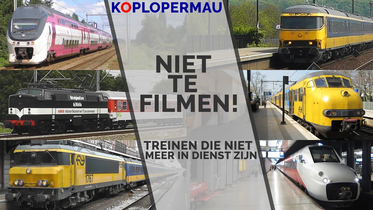 Niet te filmen: Treinen die niet meer in Nederland rijden!