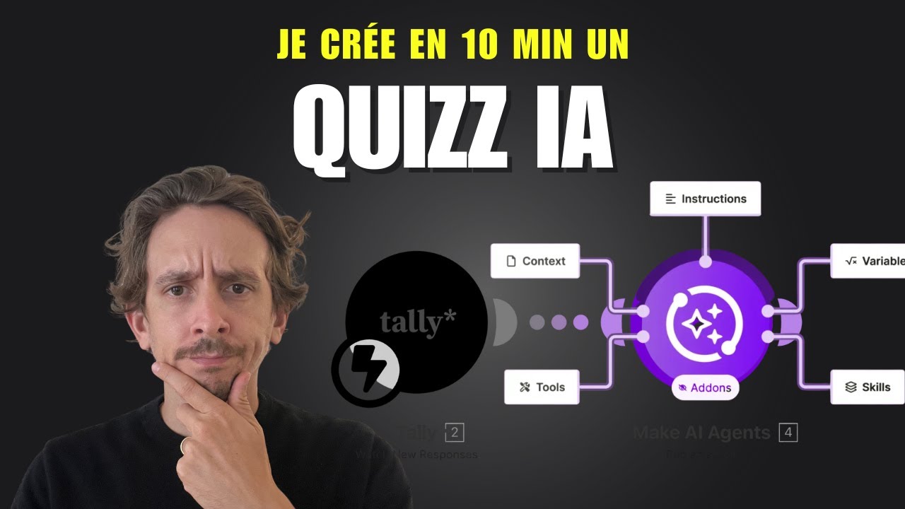 Créer un Quiz IA Ultra Personnalisé (Tally + Make + Webflow) — Le Tutoriel Complet