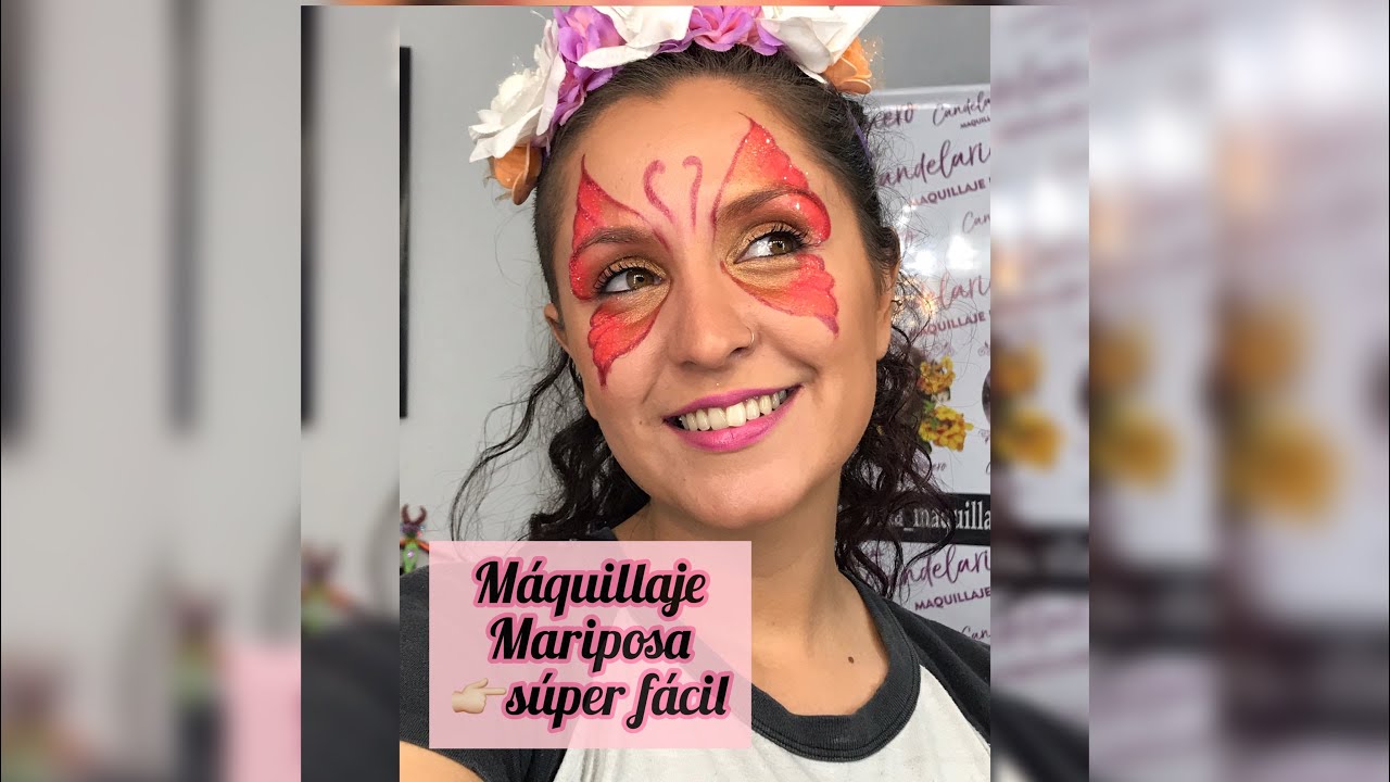Tutorial: MÁQUILLAJE ARTISTICO MARIPOSA Facil