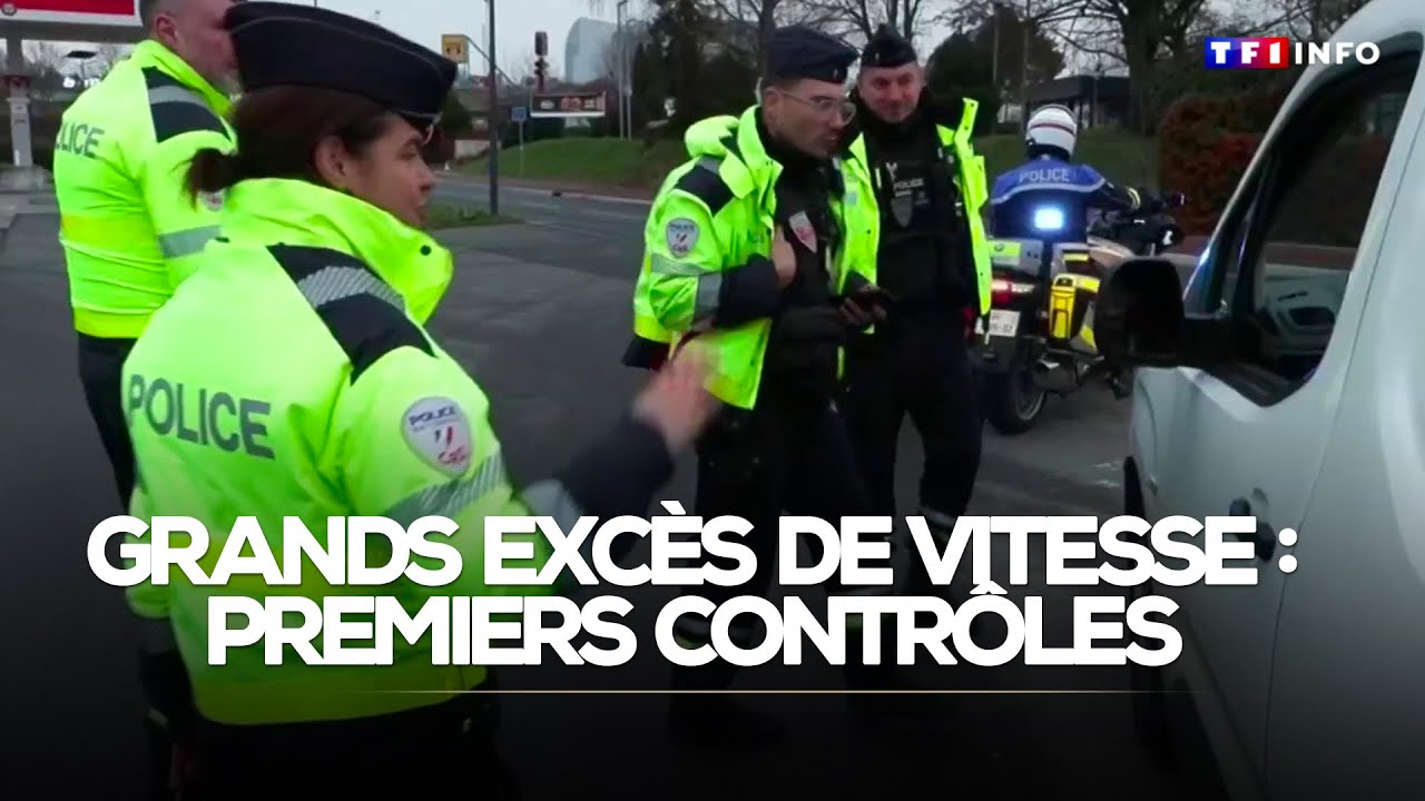 Grands excès de vitesse : premiers contrôles sur les routes｜TF1 INFO