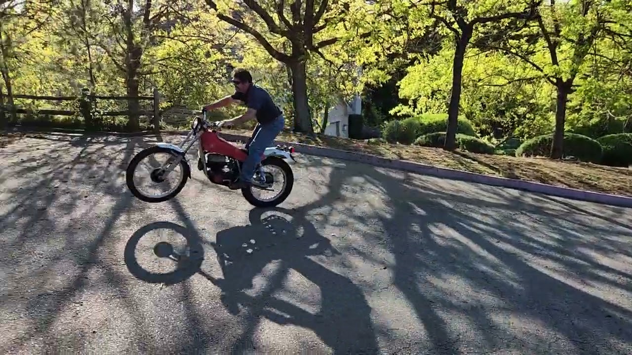 1983 Montesa Cota 349: April 26th, 2023 start-up service running and riding