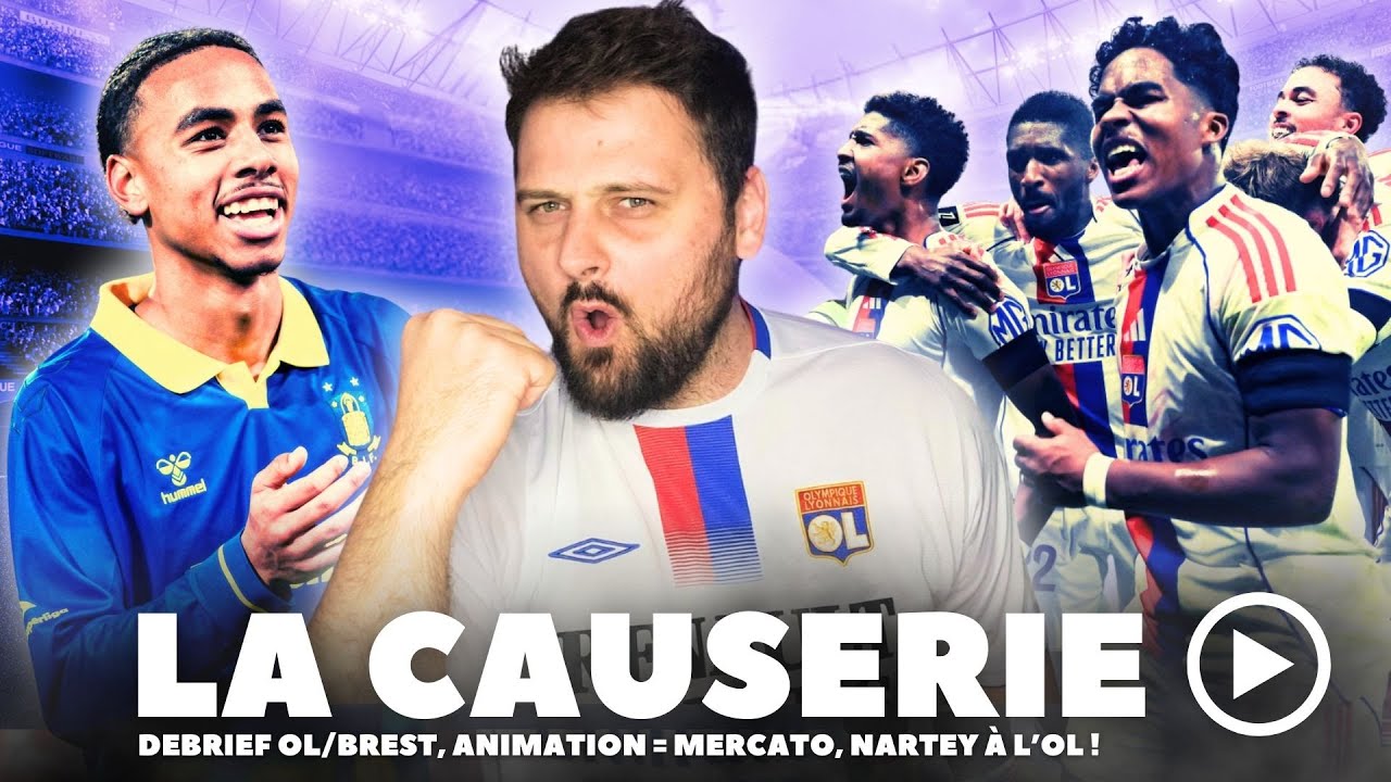 NARTEY signe &agrave; l'OL ... dans le TOP 4 de Ligue 1 ! (D&eacute;brief OL 2-1 BREST)